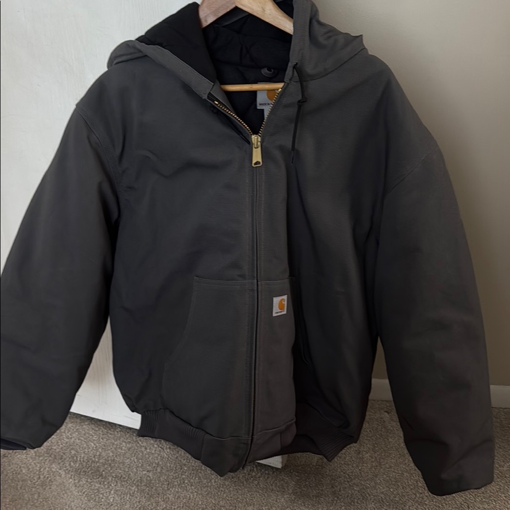 Carhartt Gray Hooded Jacket